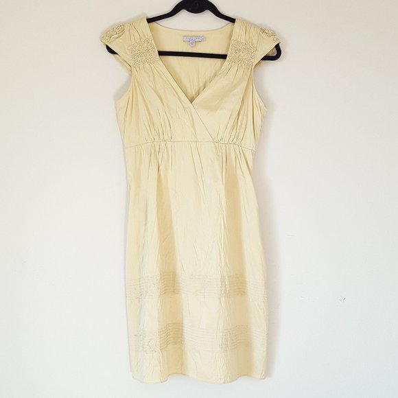 Calypso St. Barth Dresses & Skirts - Calypso St. Barth gold silk sheath dress size 4